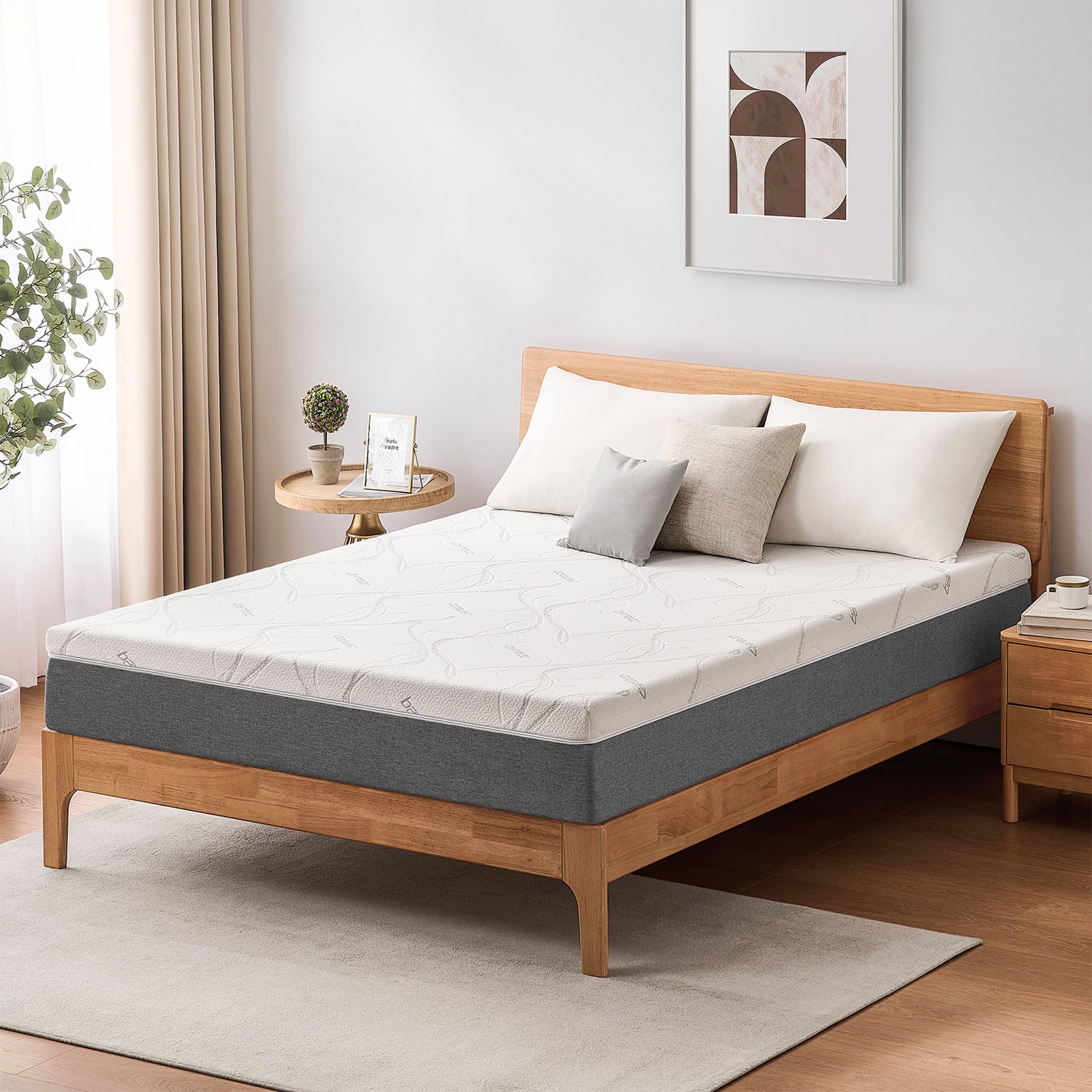 Ablyea 14” Memory Foam Bamboo Fiber Mattress