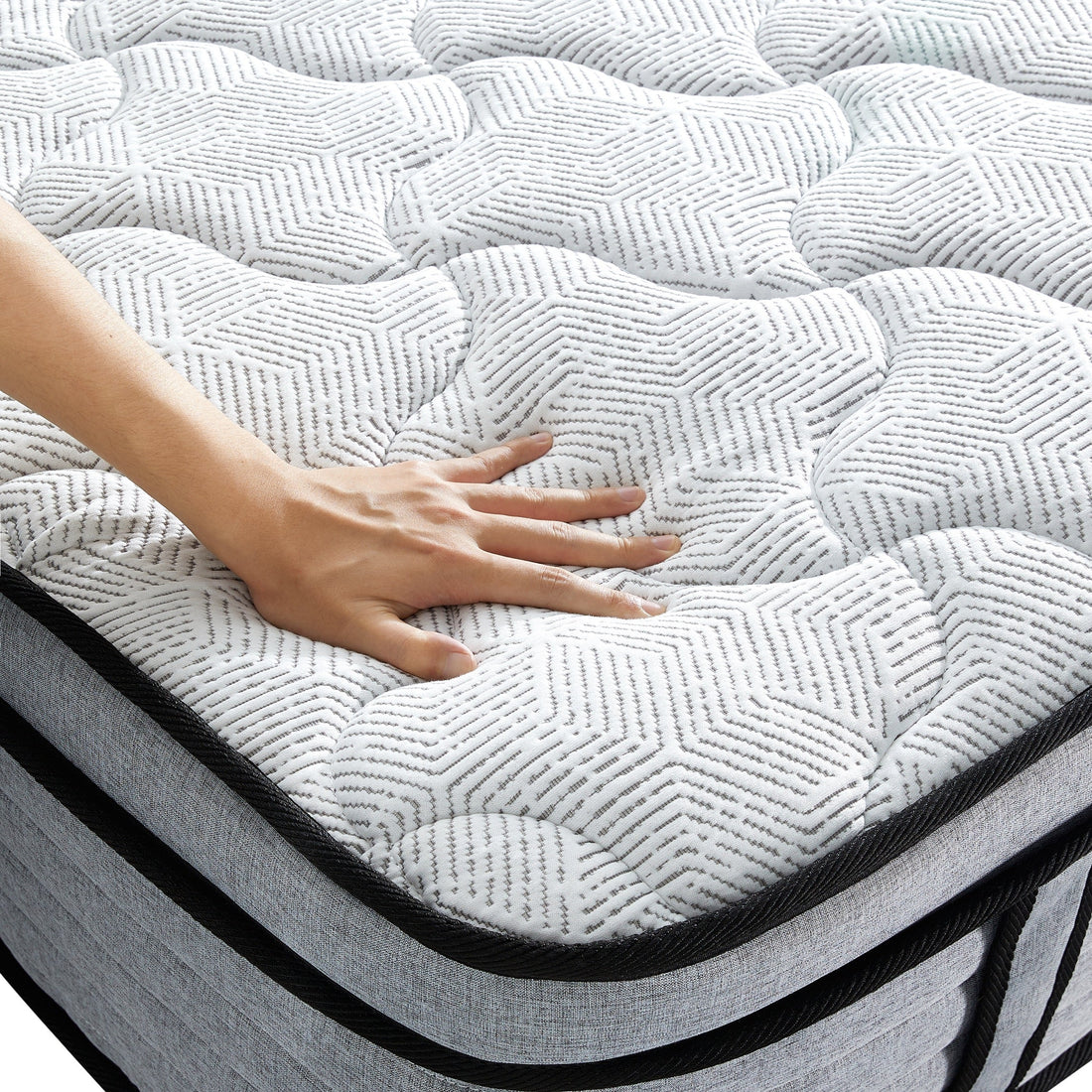 Ablyea Snowflake Hybrid Mattress with Gel Memory Foam