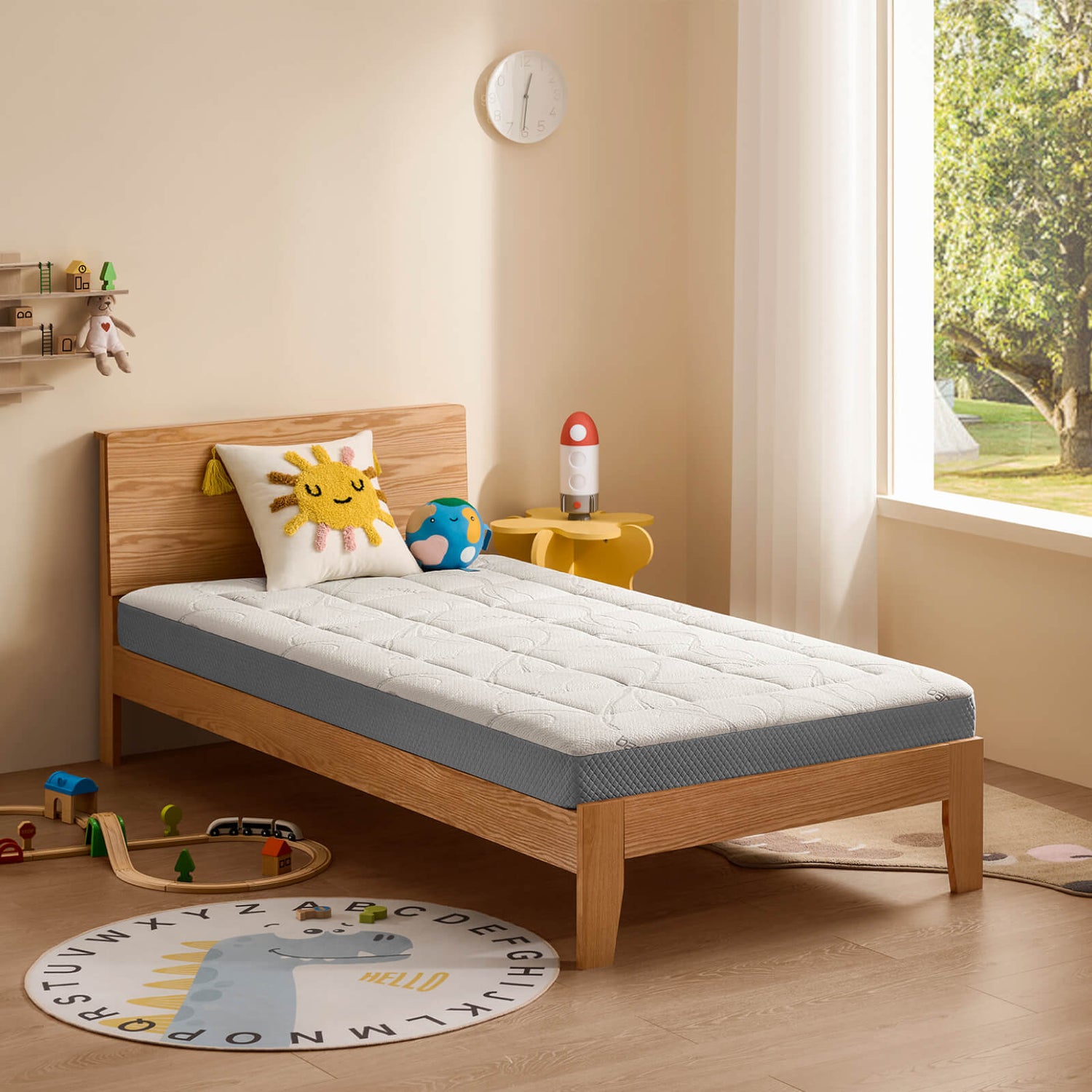 Ablyea 6” Kids Memory Foam Bamboo Fiber Mattress