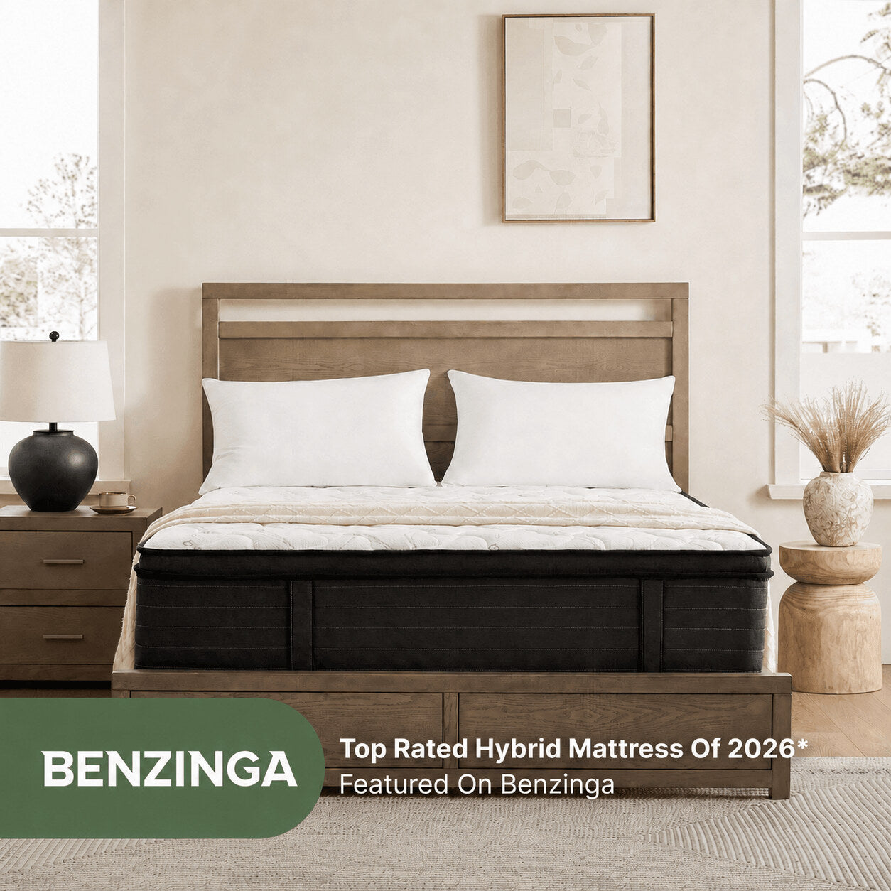 Ablyea Pro Bamboo Breeze Hybrid Mattress with Gel Memory Foam