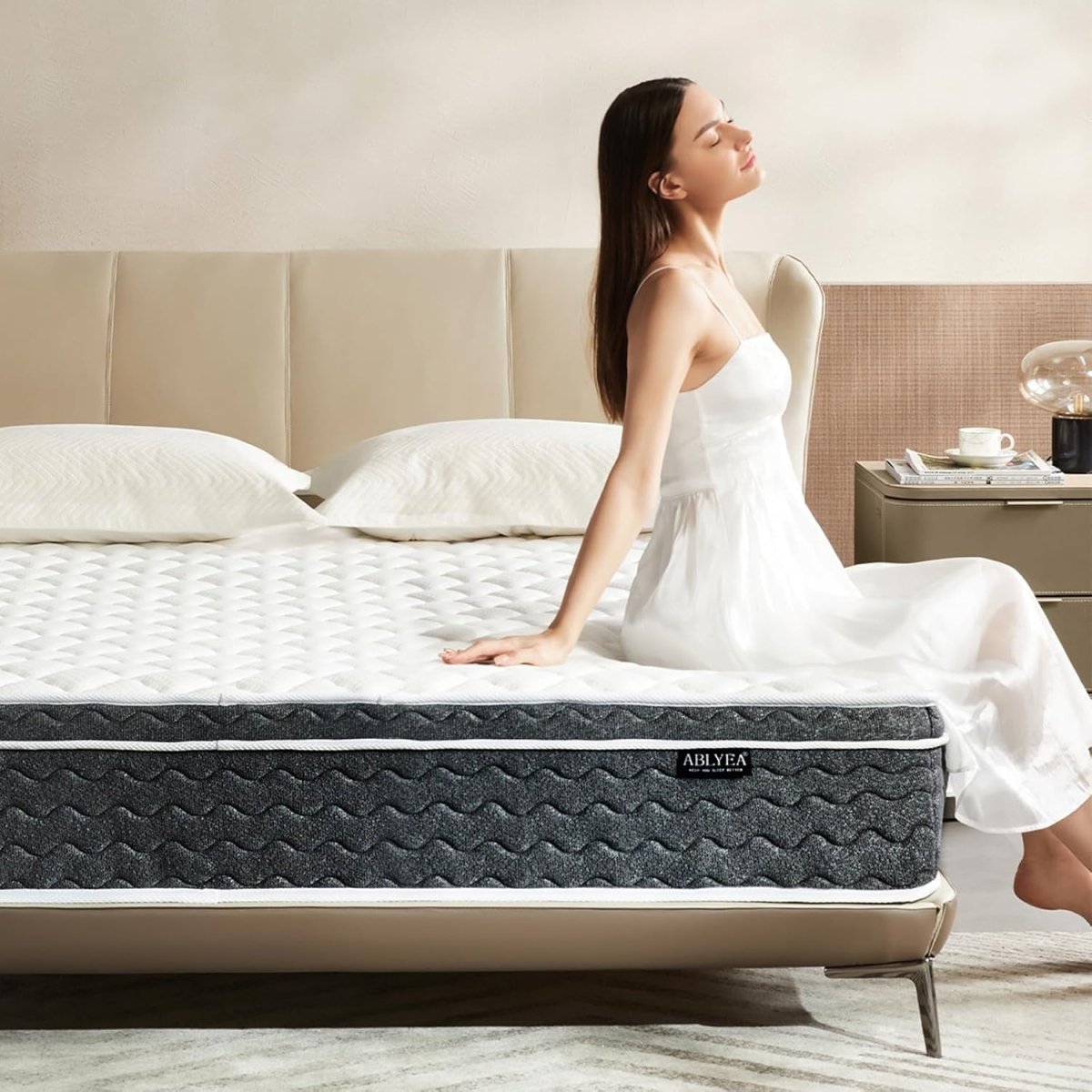 ABLYEA Gray Luxe Hybrid Mattress - Ablyea