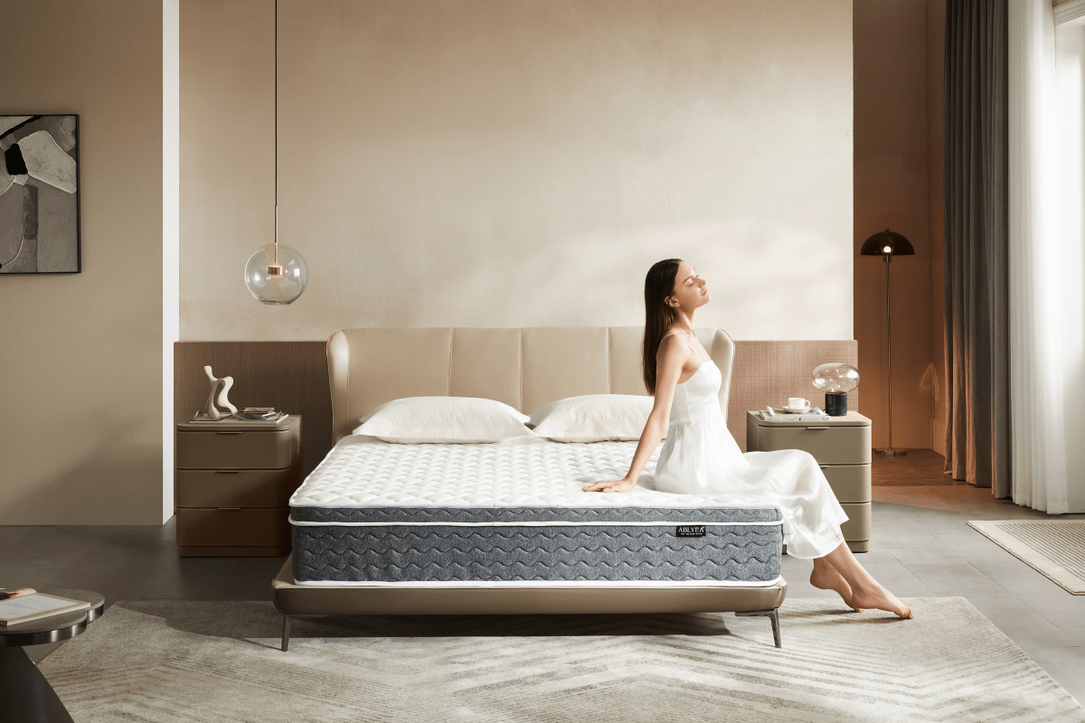 ABLYEA Gray Luxe Hybrid Mattress - Ablyea