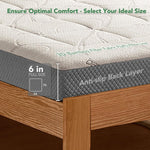 Ablyea Kids Memory Foam Bamboo Fiber Mattress - Ablyea