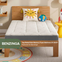 Benzinga top-rated ABLYEA Kids Tencel Mattress for growing kids and supportive sleep