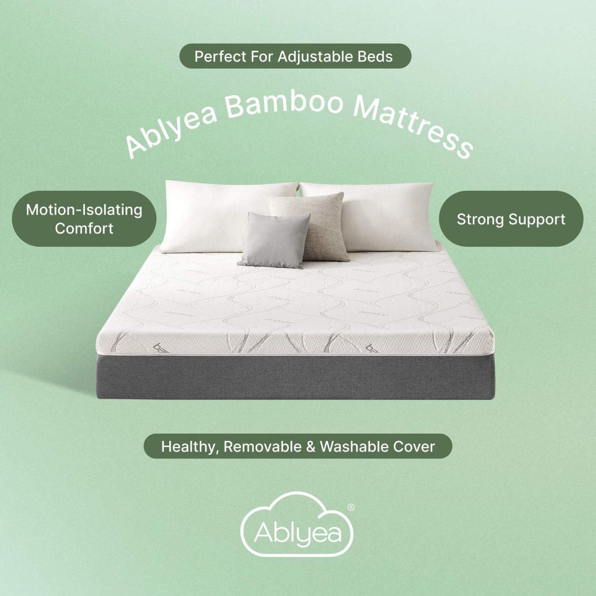 Ablyea Memory Foam Bamboo Fiber Mattress - Ablyea