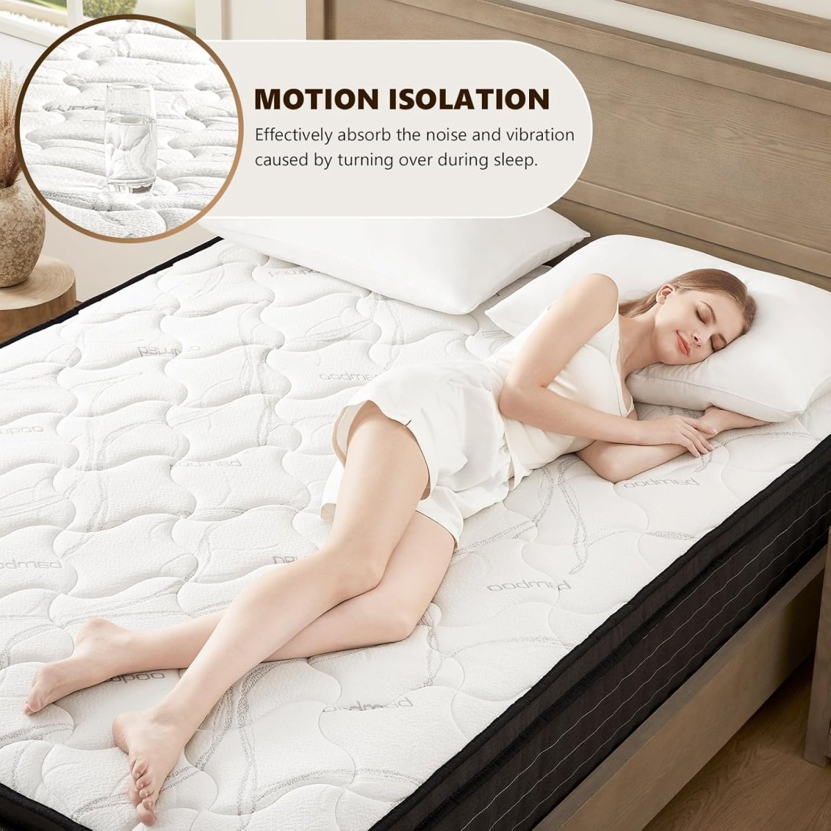 Ablyea Pro Bamboo Breeze Hybrid Mattress with Gel Memory Foam - Ablyea