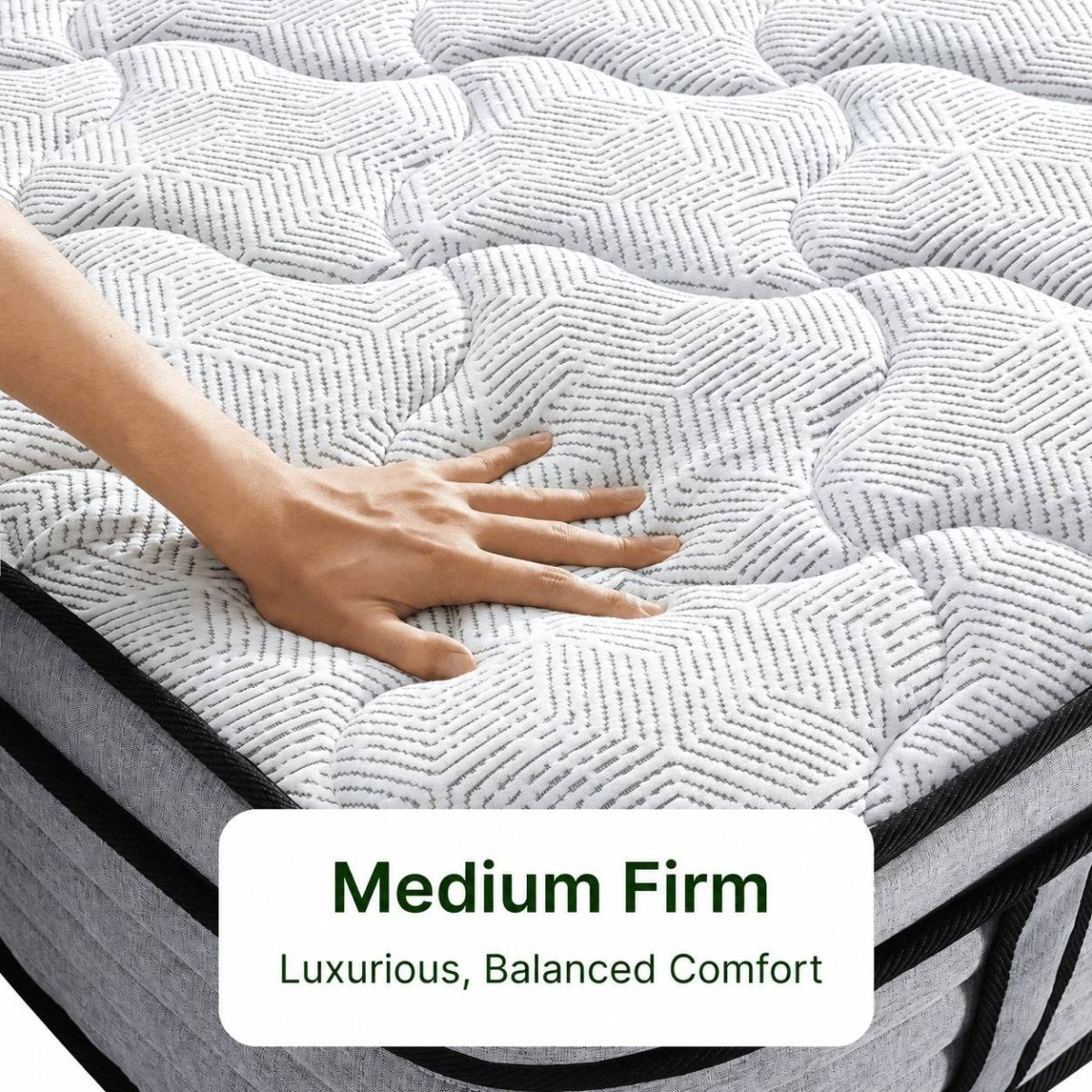 Ablyea Snowflake Hybrid Mattress with Gel Memory Foam - Ablyea