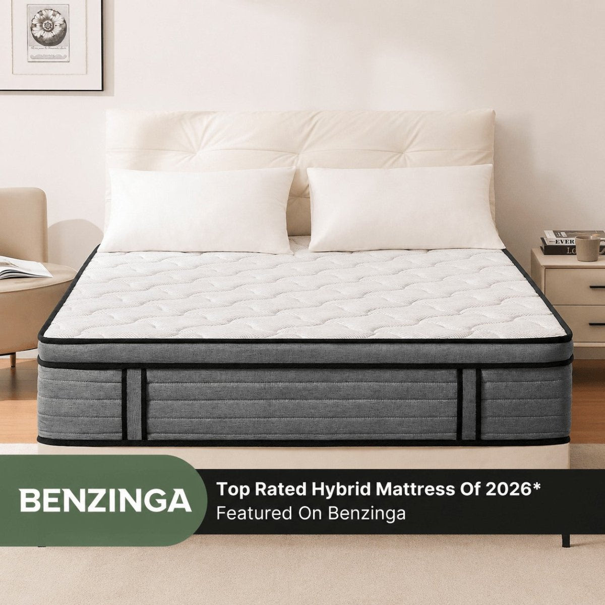 Ablyea Snowflake Hybrid Mattress with Gel Memory Foam - Ablyea