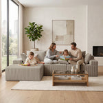 Cloud Modular Sectional Sofa – 4-Seater with Chaise - Ablyea