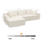Cloud Modular Sectional Sofa – 4 - Seater with Chaise - Ablyea