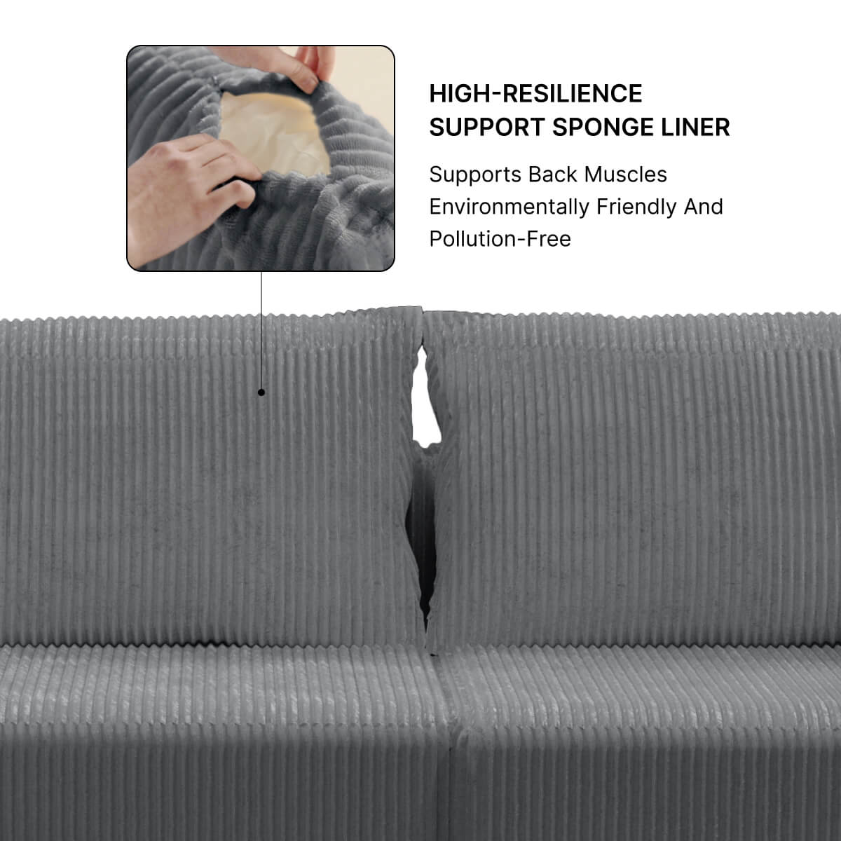 Cloud Modular Sectional Sofa – 4 - Seater with Chaise - Ablyea
