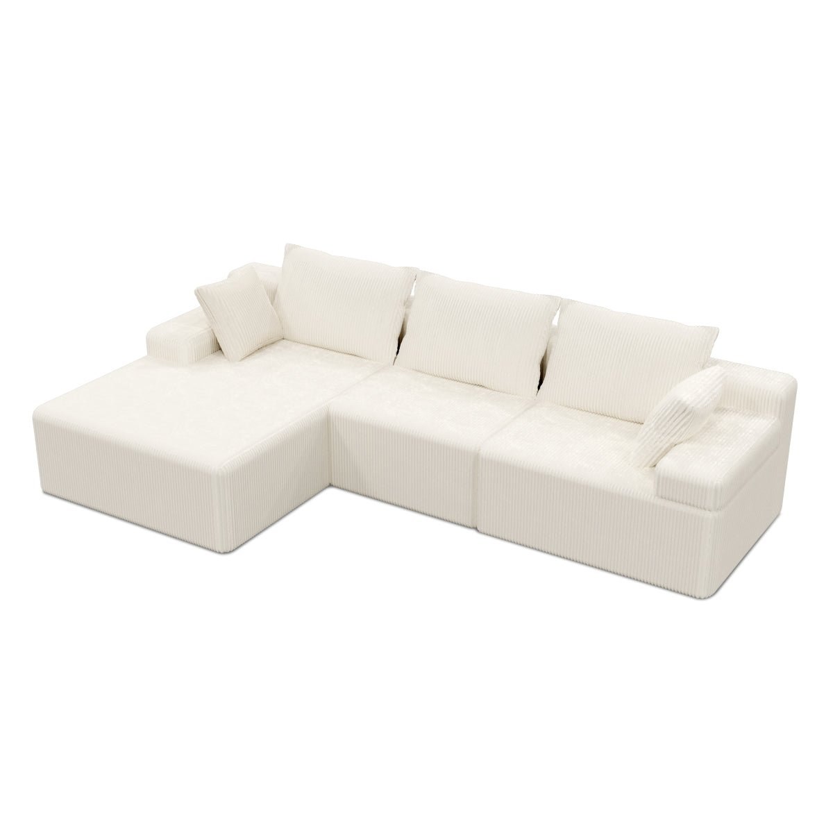 Cloud Modular Sectional Sofa – 4 - Seater with Chaise - Ablyea