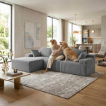 Cloud Modular Sectional Sofa – 4 - Seater with Chaise - Ablyea