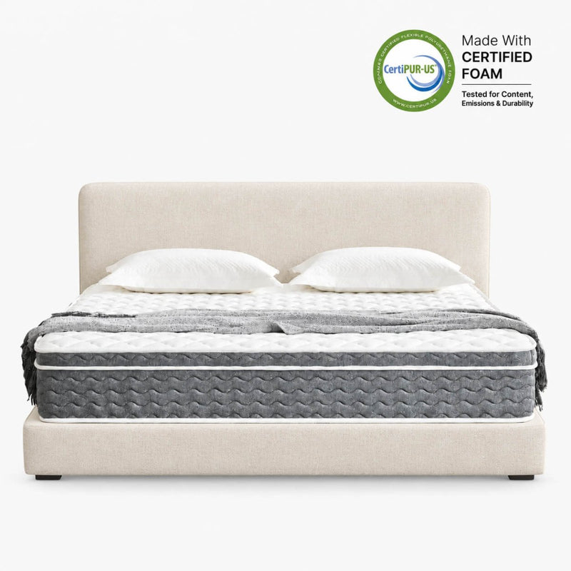 Gray Luxe Hybrid Mattress - Ablyea