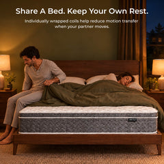 Gray Luxe Hybrid Mattress - Ablyea